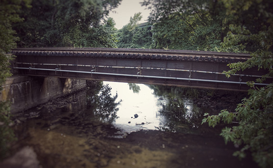 Color photography of bridge