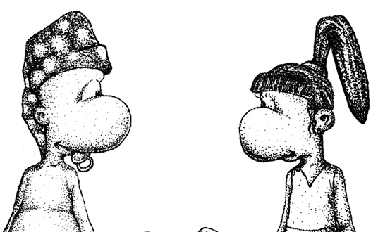 Cartoon Stipple Artwork