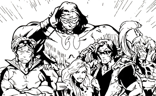 Comic Inking Artwork